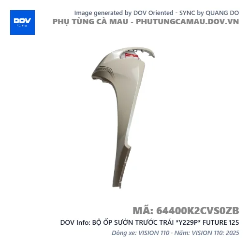 BỘ ỐP SƯỜN TRƯỚC TRÁI *Y229P* FUTURE 125 — 64400K2CVS0ZB