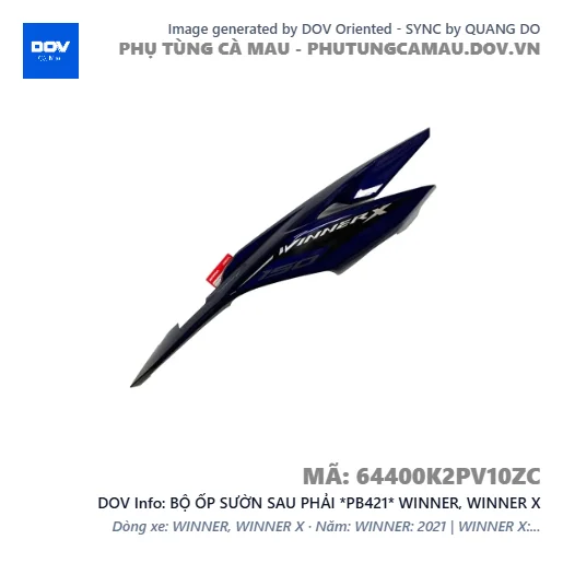 BỘ ỐP SƯỜN SAU PHẢI *PB421* WINNER, WINNER X — 64400K2PV10ZC