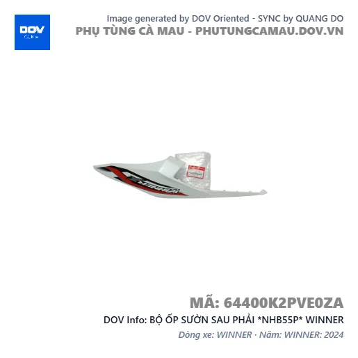 BỘ ỐP SƯỜN SAU PHẢI *NHB55P* WINNER — 64400K2PVE0ZA