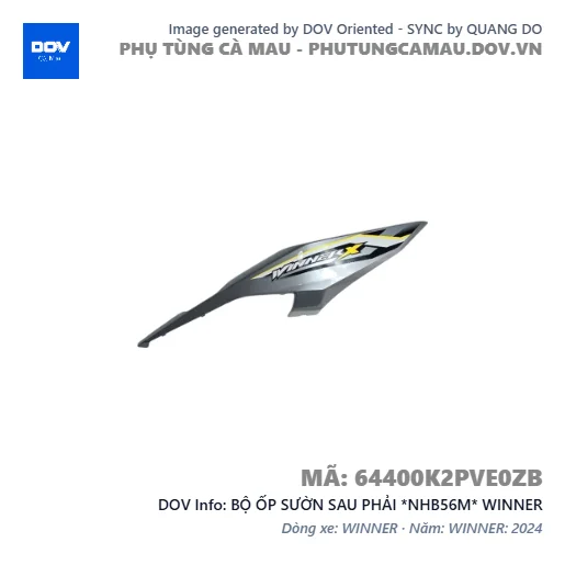 BỘ ỐP SƯỜN SAU PHẢI *NHB56M* WINNER — 64400K2PVE0ZB