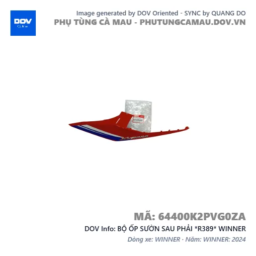 BỘ ỐP SƯỜN SAU PHẢI *R389* WINNER — 64400K2PVG0ZA