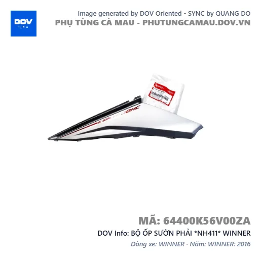BỘ ỐP SƯỜN PHẢI *NH411* WINNER — 64400K56V00ZA