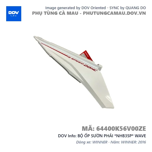 BỘ ỐP SƯỜN PHẢI *NHB35P* WAVE — 64400K56V00ZE