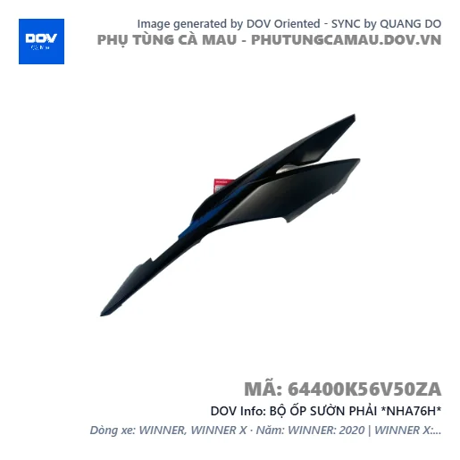 BỘ ỐP SƯỜN PHẢI *NHA76H*  — 64400K56V50ZA