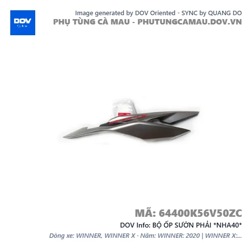 BỘ ỐP SƯỜN PHẢI *NHA40*  — 64400K56V50ZC