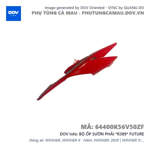 BỘ ỐP SƯỜN PHẢI *R389* FUTURE — 64400K56V50ZF