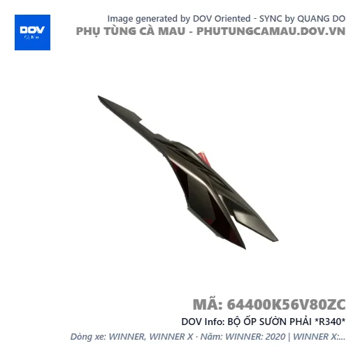 BỘ ỐP SƯỜN PHẢI *R340*  — 64400K56V80ZC