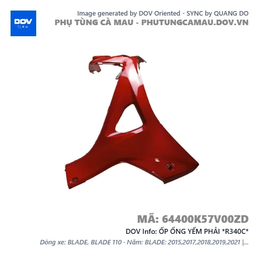ỐP ỐNG YẾM PHẢI *R340C*  — 64400K57V00ZD