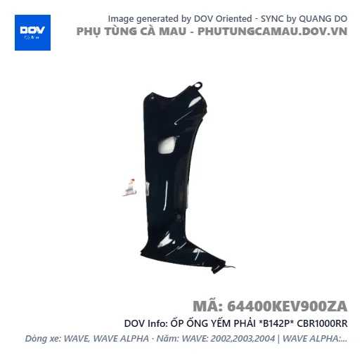 ỐP ỐNG YẾM PHẢI *B142P* CBR1000RR — 64400KEV900ZA