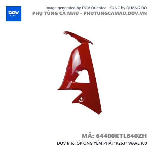 ỐP ỐNG YẾM PHẢI *R263* WAVE 100 — 64400KTL640ZH