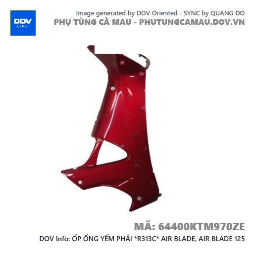 ỐP ỐNG YẾM PHẢI *R313C* AIR BLADE, AIR BLADE 125 — 64400KTM970ZE