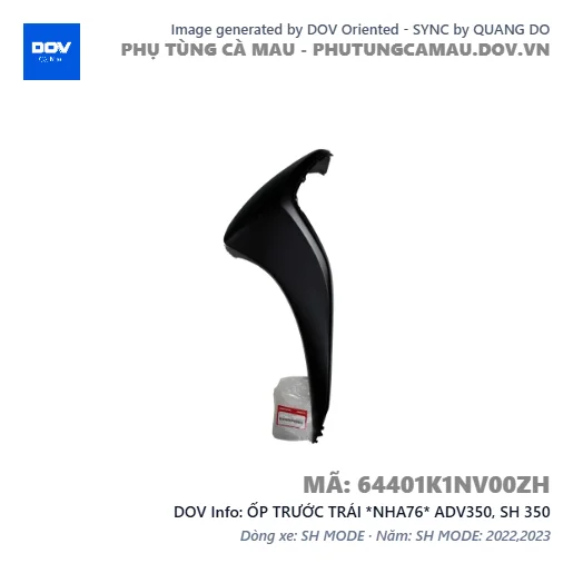 ỐP TRƯỚC TRÁI *NHA76* ADV350, SH 350 — 64401K1NV00ZH