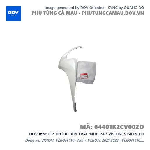 ỐP TRƯỚC BÊN TRÁI *NHB35P* VISION, VISION 110 — 64401K2CV00ZD