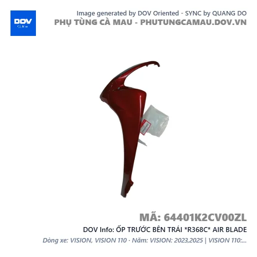 ỐP TRƯỚC BÊN TRÁI *R368C* AIR BLADE — 64401K2CV00ZL