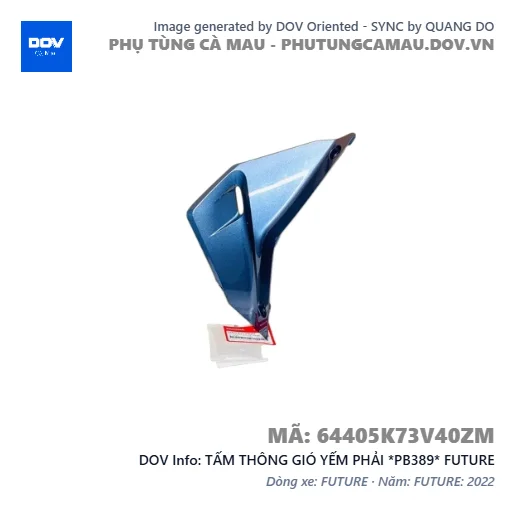 TẤM THÔNG GIÓ YẾM PHẢI *PB389* FUTURE — 64405K73V40ZM