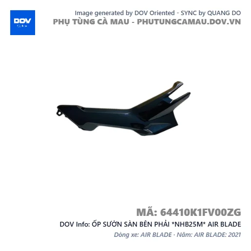 ỐP SƯỜN SÀN BÊN PHẢI *NHB25M* AIR BLADE — 64410K1FV00ZG