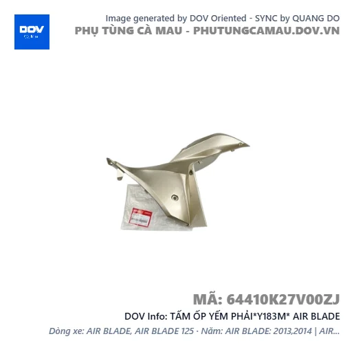 TẤM ỐP YẾM PHẢI*Y183M* AIR BLADE — 64410K27V00ZJ