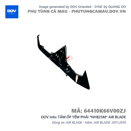 TẤM ỐP YẾM PHẢI *NHB25M* AIR BLADE — 64410K66V00ZJ