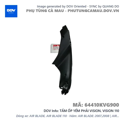 TẤM ỐP YẾM PHẢI VISION, VISION 110 — 64410KVG900