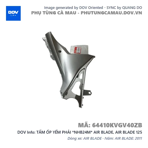 TẤM ỐP YẾM PHẢI *NHB24M* AIR BLADE, AIR BLADE 125 — 64410KVGV40ZB