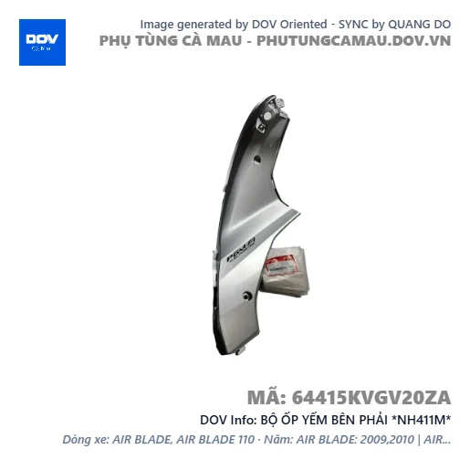 BỘ ỐP YẾM BÊN PHẢI *NH411M*  — 64415KVGV20ZA