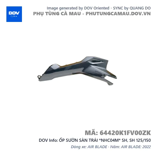 ỐP SƯỜN SÀN TRÁI *NHC04M* SH, SH 125/150 — 64420K1FV00ZK