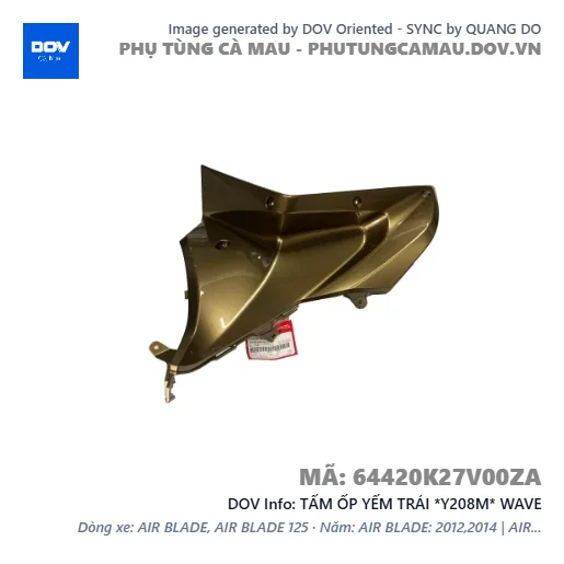 TẤM ỐP YẾM TRÁI *Y208M* WAVE — 64420K27V00ZA