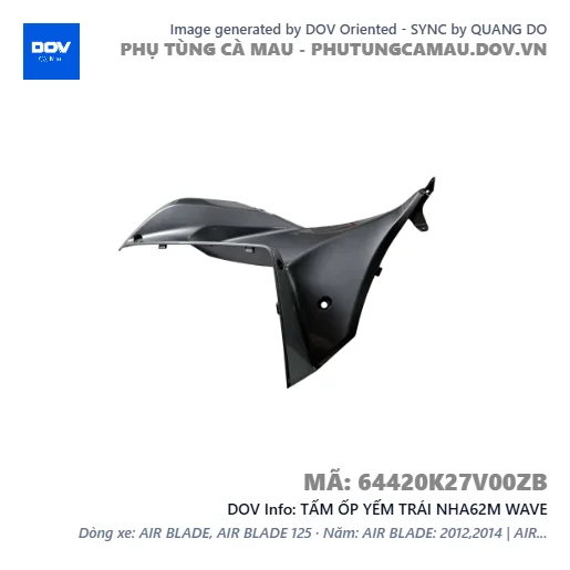 TẤM ỐP YẾM TRÁI NHA62M WAVE — 64420K27V00ZB