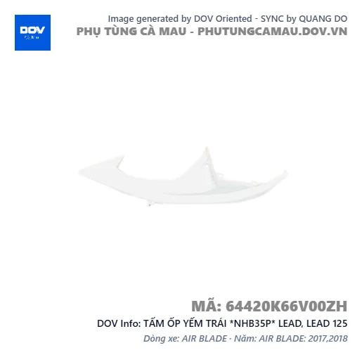 TẤM ỐP YẾM TRÁI *NHB35P* LEAD, LEAD 125 — 64420K66V00ZH