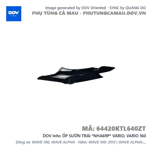 ỐP SƯỜN TRÁI *NHA69P* VARIO, VARIO 160 — 64420KTL640ZT