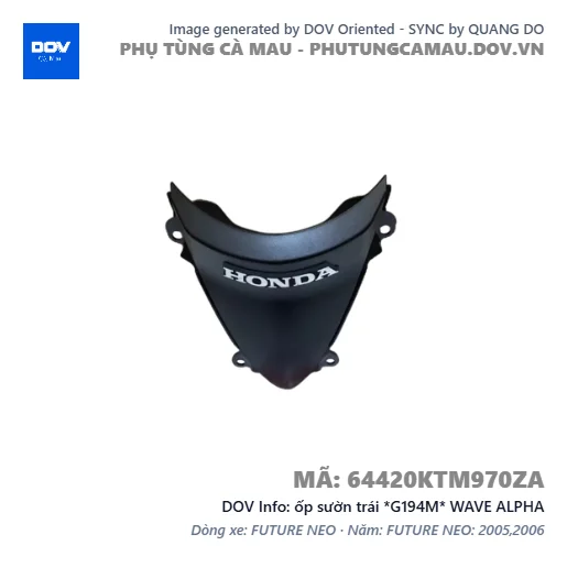 ốp sườn trái *G194M* WAVE ALPHA — 64420KTM970ZA