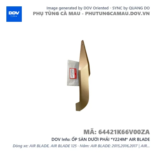 ỐP SÀN DƯỚI PHẢI *Y224M* AIR BLADE — 64421K66V00ZA