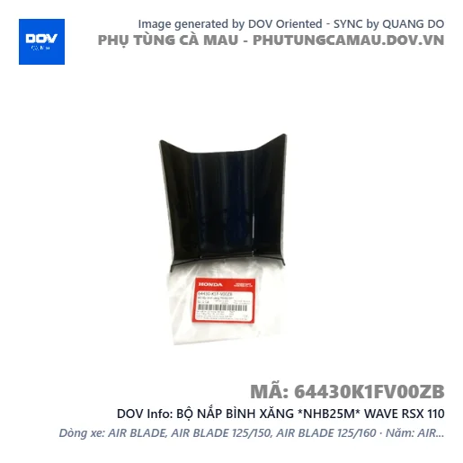 BỘ NẮP BÌNH XĂNG *NHB25M* WAVE RSX 110 — 64430K1FV00ZB