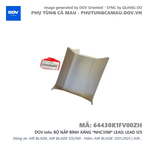 BỘ NẮP BÌNH XĂNG *NHC35M* LEAD, LEAD 125 — 64430K1FV00ZH