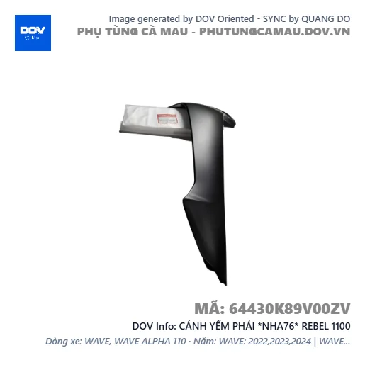 CÁNH YẾM PHẢI *NHA76* REBEL 1100 — 64430K89V00ZV