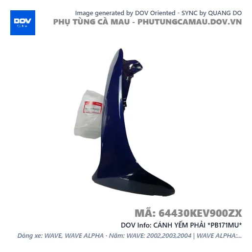 CÁNH YẾM PHẢI *PB171MU*  — 64430KEV900ZX