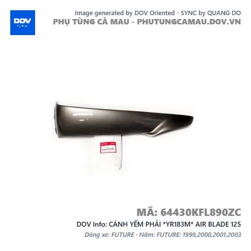 CÁNH YẾM PHẢI *YR183M* AIR BLADE 125 — 64430KFL890ZC