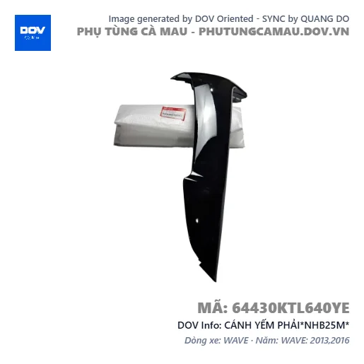 CÁNH YẾM PHẢI*NHB25M*  — 64430KTL640YE