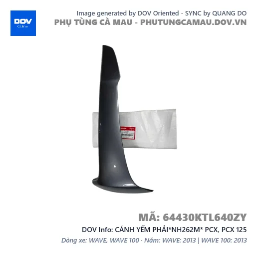 CÁNH YẾM PHẢI*NH262M* PCX, PCX 125 — 64430KTL640ZY