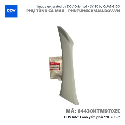 Cánh yếm phải *NHA96P* — 64430KTM970ZE