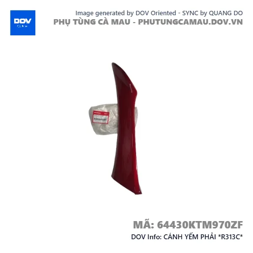 CÁNH YẾM PHẢI *R313C*  — 64430KTM970ZF