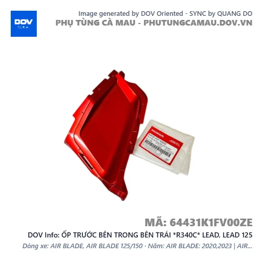 ỐP TRƯỚC BÊN TRONG BÊN TRÁI *R340C* LEAD, LEAD 125 — 64431K1FV00ZE