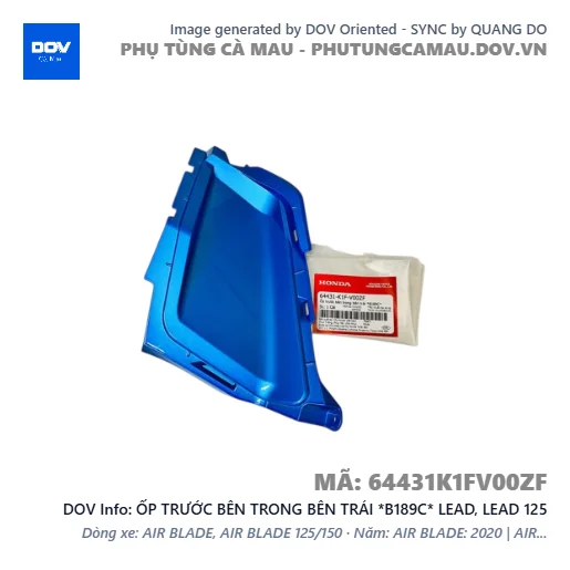 ỐP TRƯỚC BÊN TRONG BÊN TRÁI *B189C* LEAD, LEAD 125 — 64431K1FV00ZF
