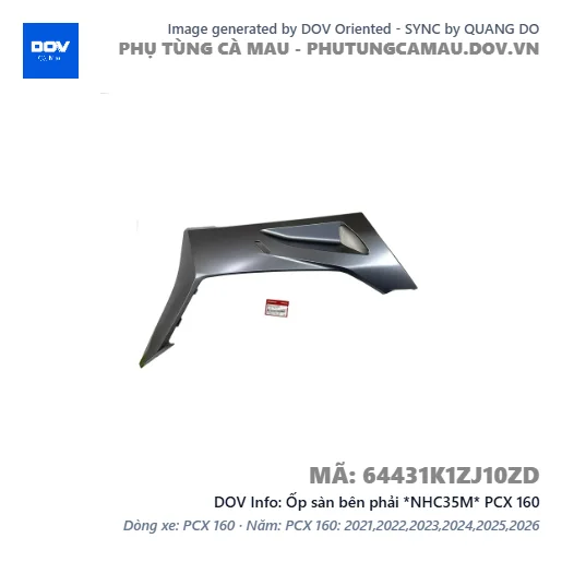 Ốp sàn bên phải *NHC35M* PCX 160 — 64431K1ZJ10ZD