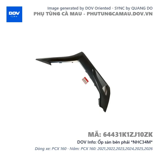 Ốp sàn bên phải *NHC34M*  — 64431K1ZJ10ZK