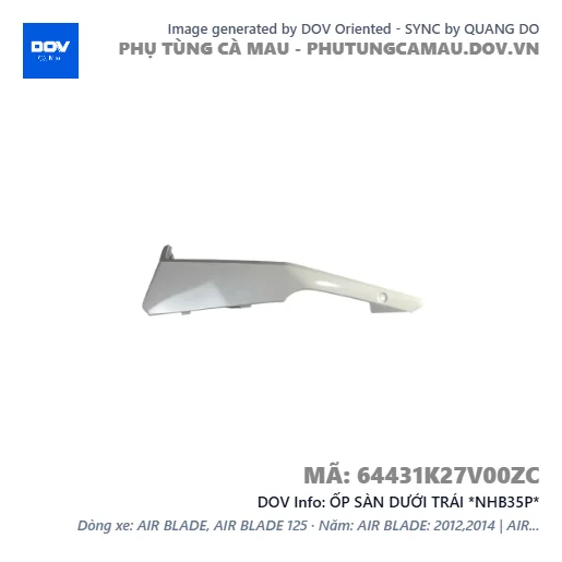 ỐP SÀN DƯỚI TRÁI *NHB35P*  — 64431K27V00ZC