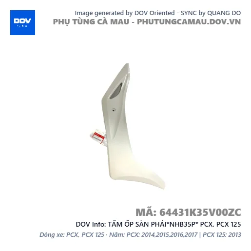 TẤM ỐP SÀN PHẢI*NHB35P* PCX, PCX 125 — 64431K35V00ZC