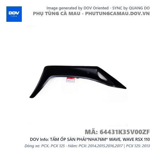 TẤM ỐP SÀN PHẢI*NHA76M* WAVE, WAVE RSX 110 — 64431K35V00ZF