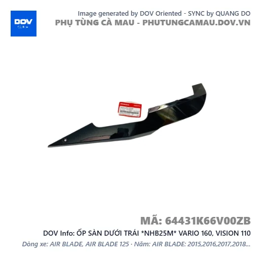 ỐP SÀN DƯỚI TRÁI *NHB25M* VARIO 160, VISION 110 — 64431K66V00ZB