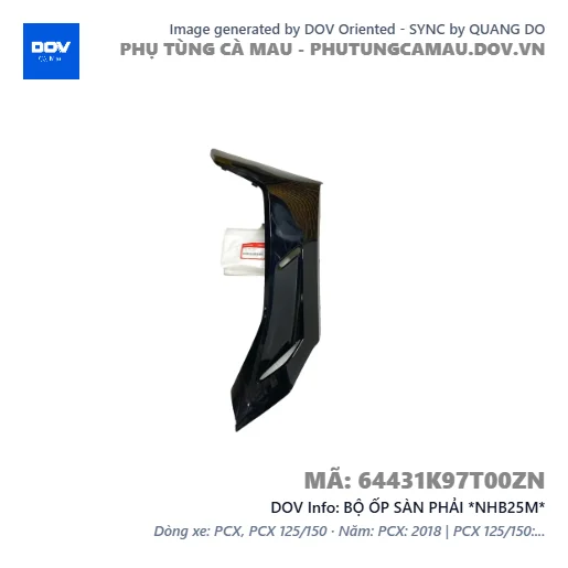 BỘ ỐP SÀN PHẢI *NHB25M*  — 64431K97T00ZN